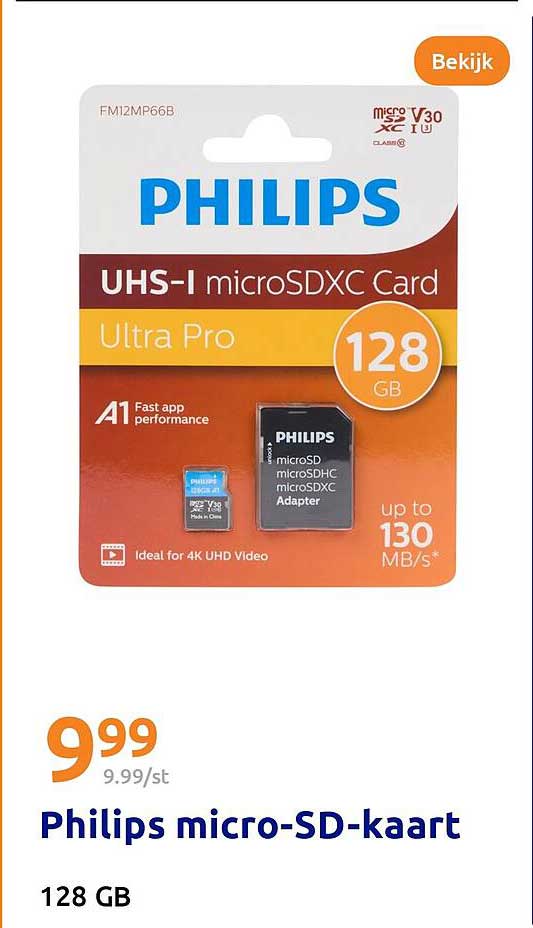 Philips micro-SD-kaart 128 GB