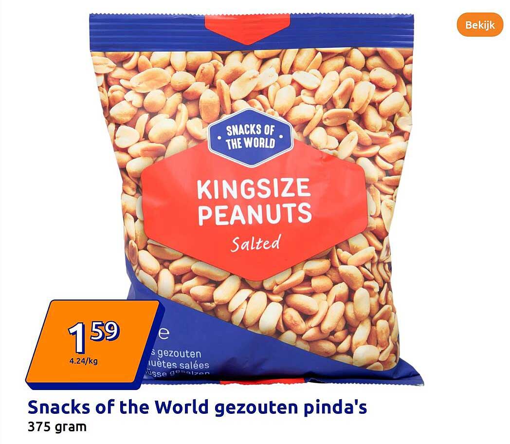 Snacks of the World gezouten pinda's