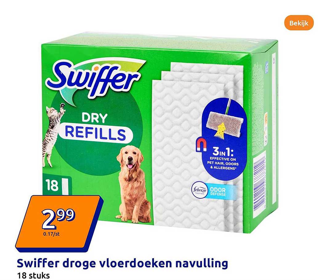 Swiffer droge vloerdoeken navulling