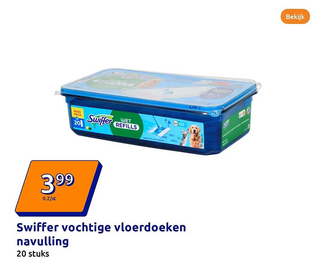 Swiffer vochtige vloerdoeken navulling 20 stuks