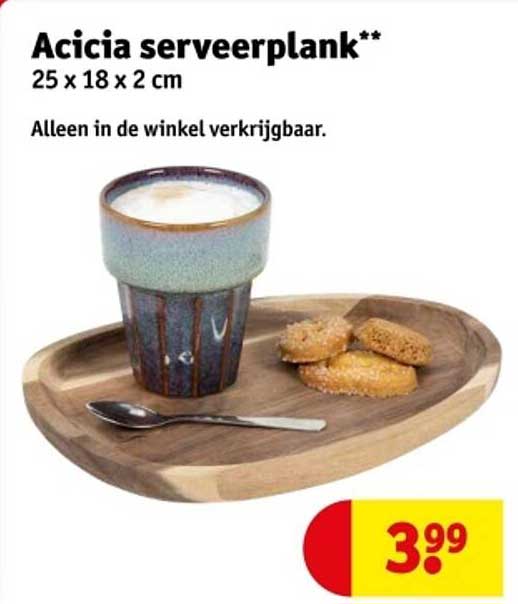 Acicia serveerplank**