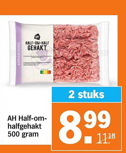 AH Half-om-halfgehakt 500 gram