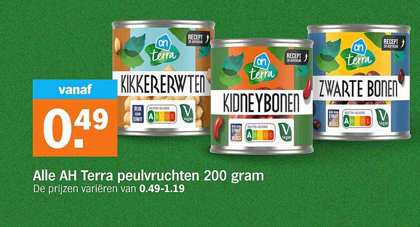 Alle AH Terra peulvruchten 200 gram
