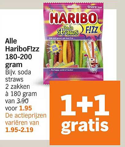 Alle HariboFlizz 180-200 gram