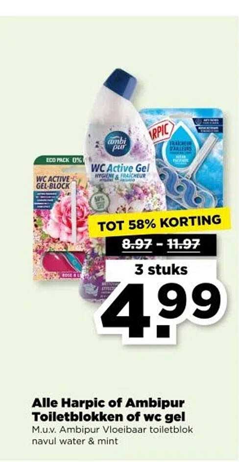Alle Harpic of Ambipur Toiletblokken of wc gel