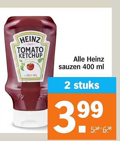 Alle Heinz sauzen 400 ml