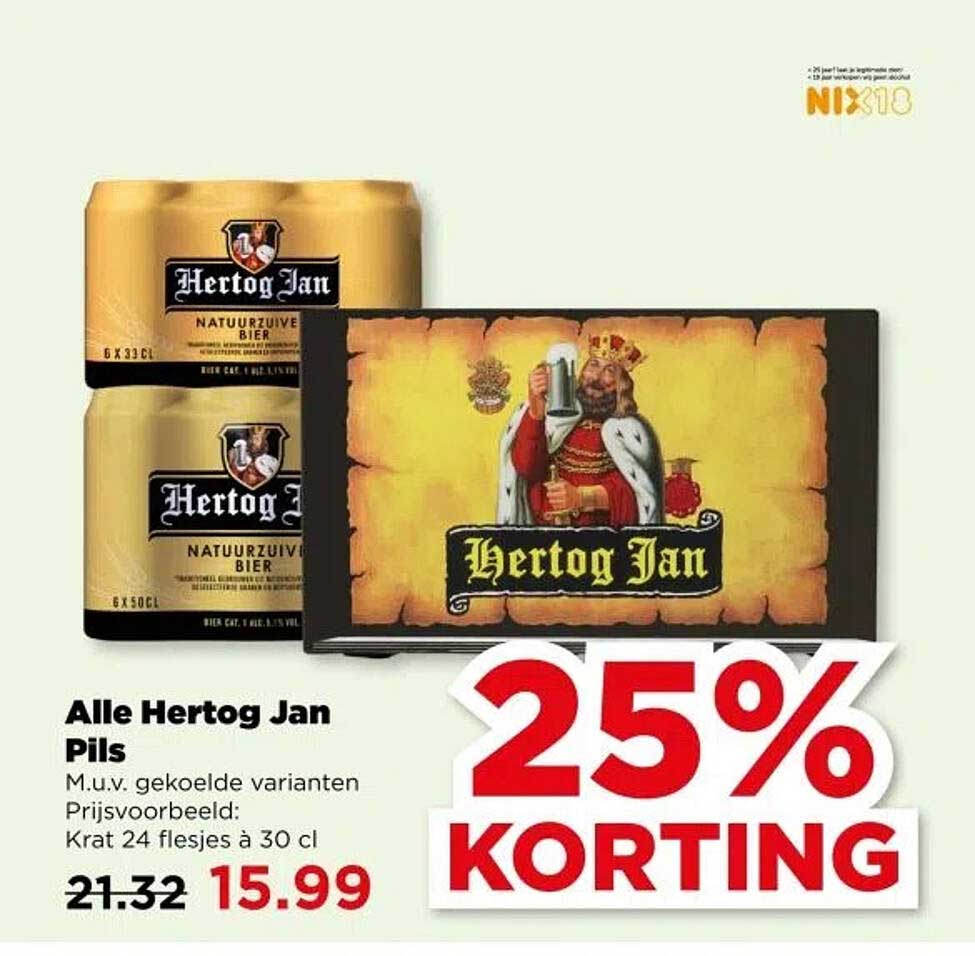 Alle Hertog Jan Pils