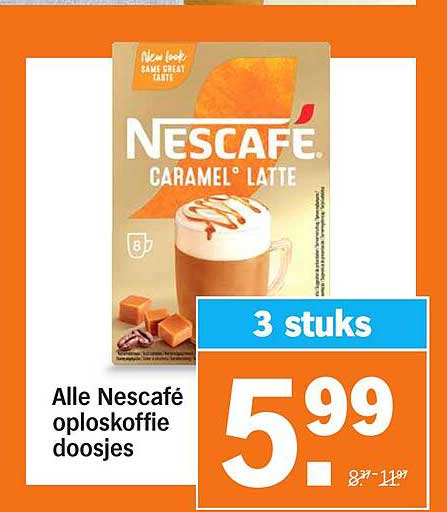 Alle Nescafé oploskoffie doosjes