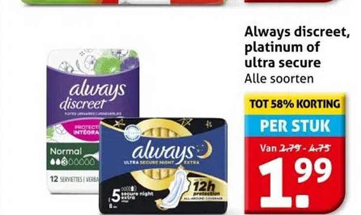 Always discreet, platinum of ultra secure