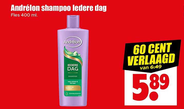 Andrélon shampoo iedere dag 400 ml.