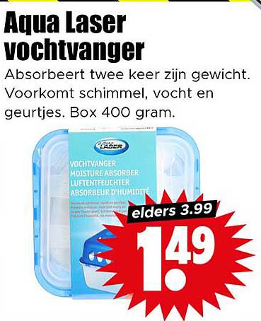Aqua Laser vochtvanger