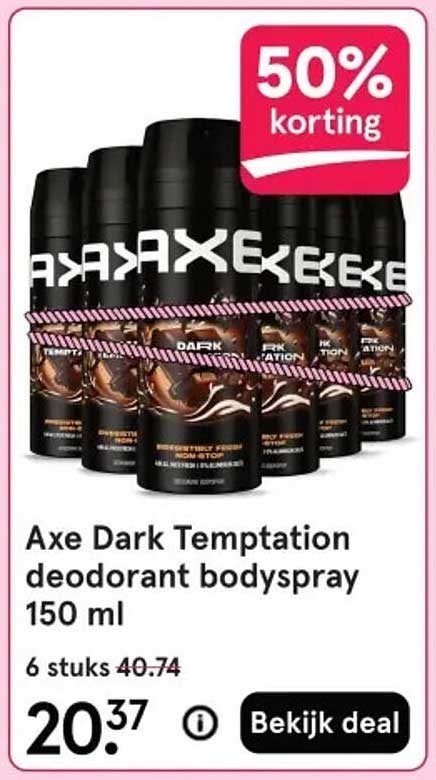 Axe Dark Temptation deodorant bodyspray 150 ml