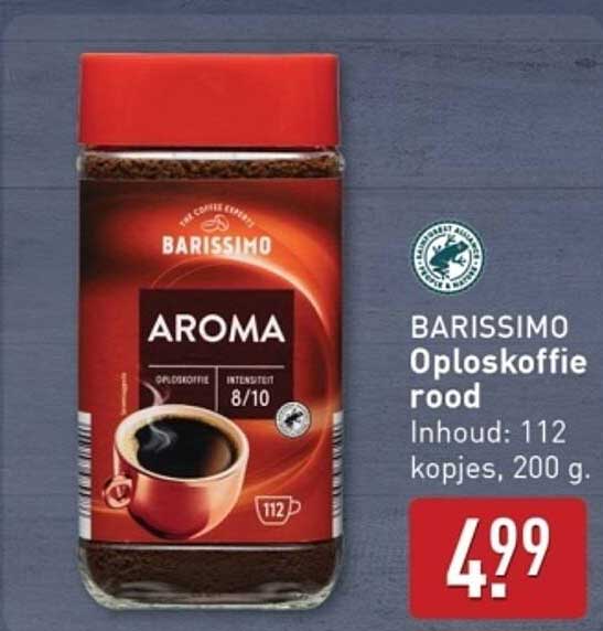 BARISSIMO Oploskoffie rood