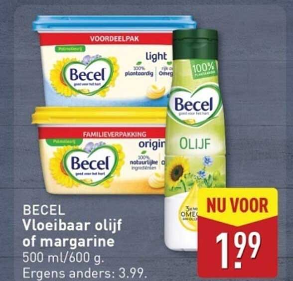 BECEL Vloeibaar olijf of margarine