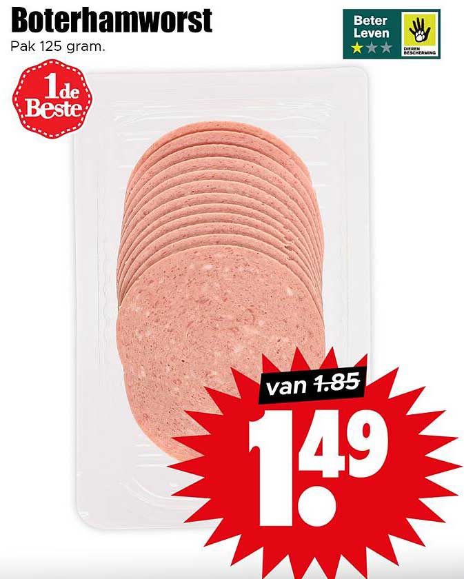 Boterhamworst Pak 125 gram