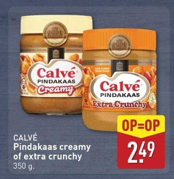 CALVÉ Pindakaas creamy of extra crunchy