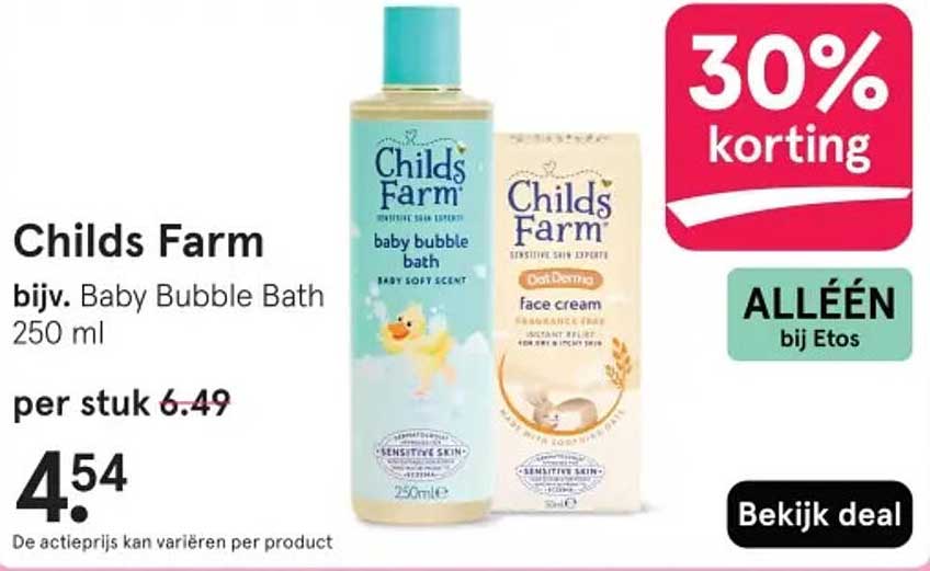 Childs Farm bijv. Baby Bubble Bath 250 ml