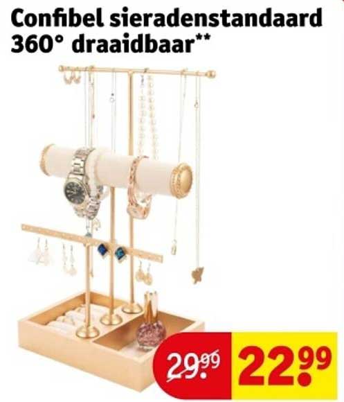 Confibel sieradenstandaard 360° draaibaar