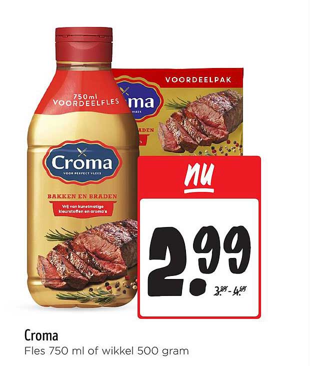 Croma Fles 750 ml ofwikkel 500 gram