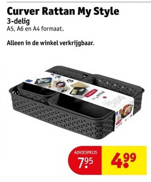 Curver Rattan My Style 3-delig