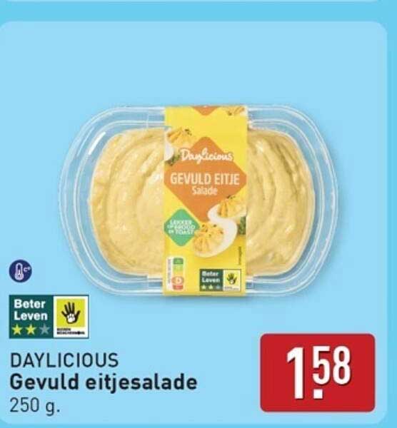 DAYLICIOUS Gevuld eitjesalade 250 g