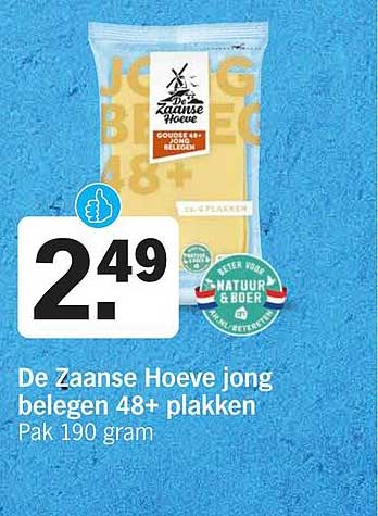 De Zaanse Hoeve jong belegen 48+ plakken