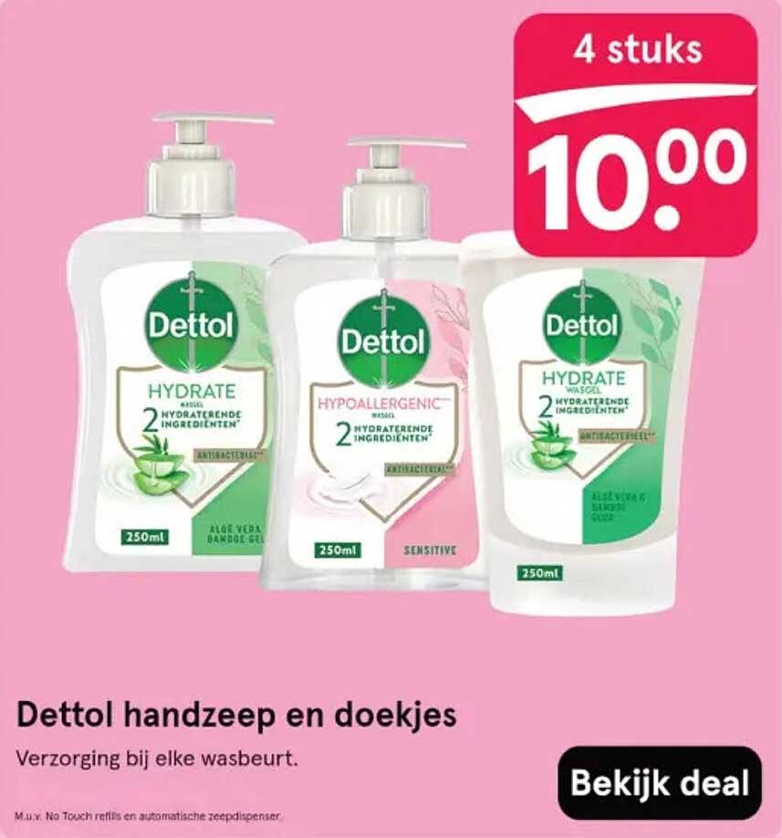 Dettol handzeep en doekjes
