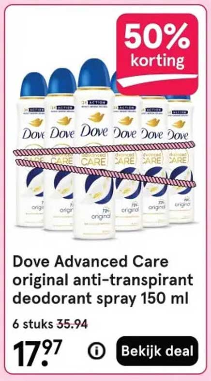 Dove Advanced Care original anti-transpirant deodorant spray 150 ml