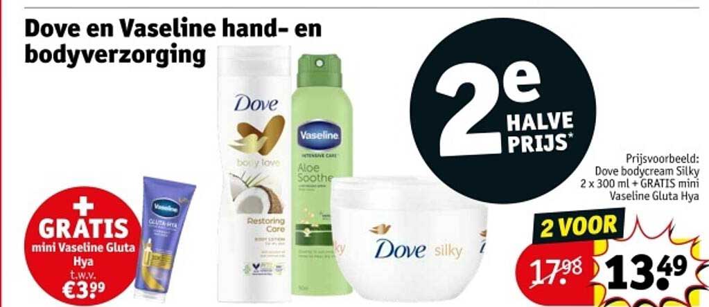 Dove en Vaseline hand- en bodyverzorging