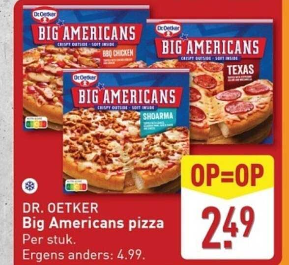 DR. OETKER Big Americans pizza