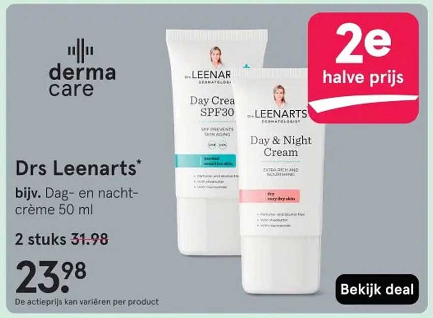 Drs Leenarts* bijv. Dag- en nacht-crème 50 ml