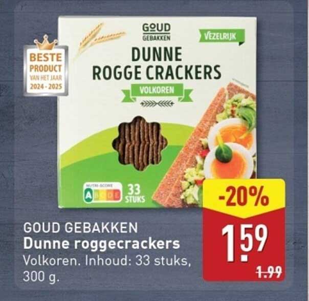 Dunne roggecrackers