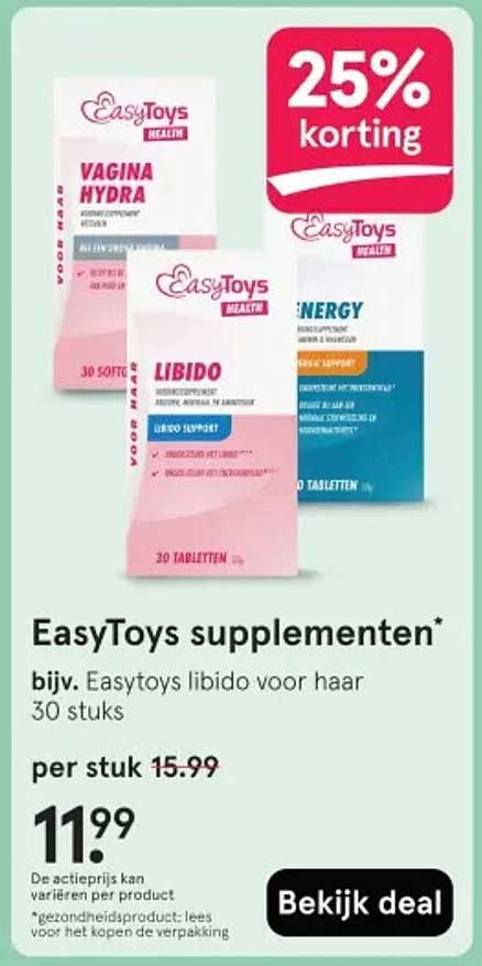 EasyToys libido voor haar 30 stuks