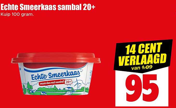 Echte Smeerkaas sambal 20+