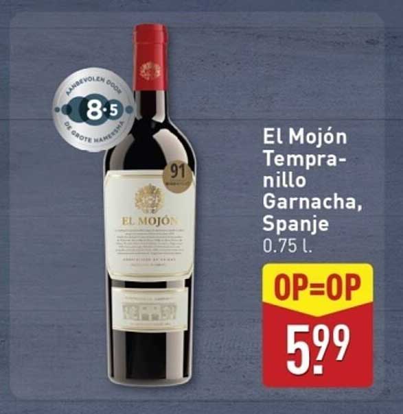 El Mojón Tempranillo Garnacha, Spanje