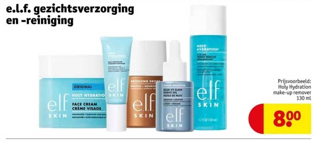 e.l.f. gezichtsverzorging en -reiniging