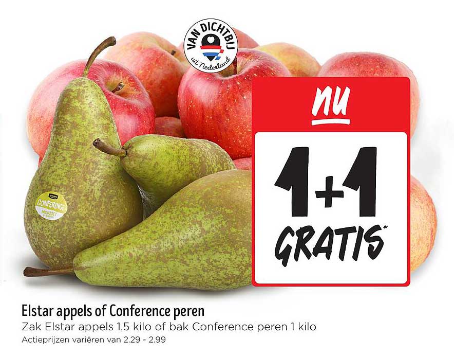Elstar appels of Conference peren