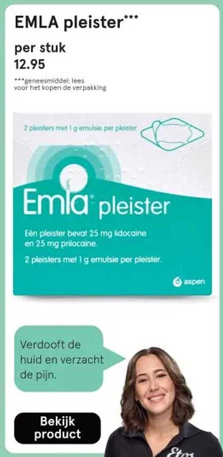 EMLA pleister*** per stuk