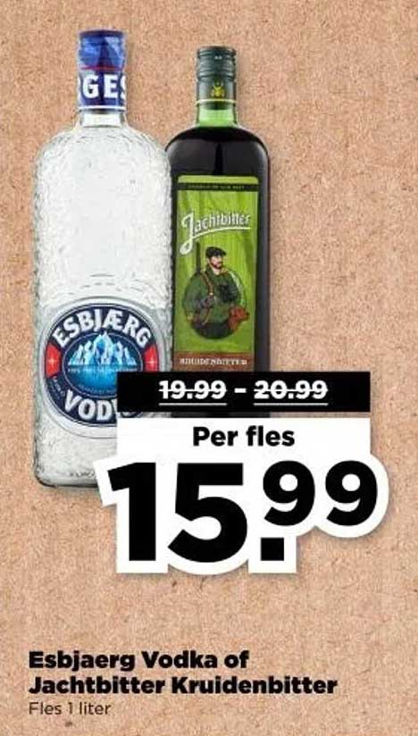 Esbjærg Vodka of Jachtbitter Kruidenbitter