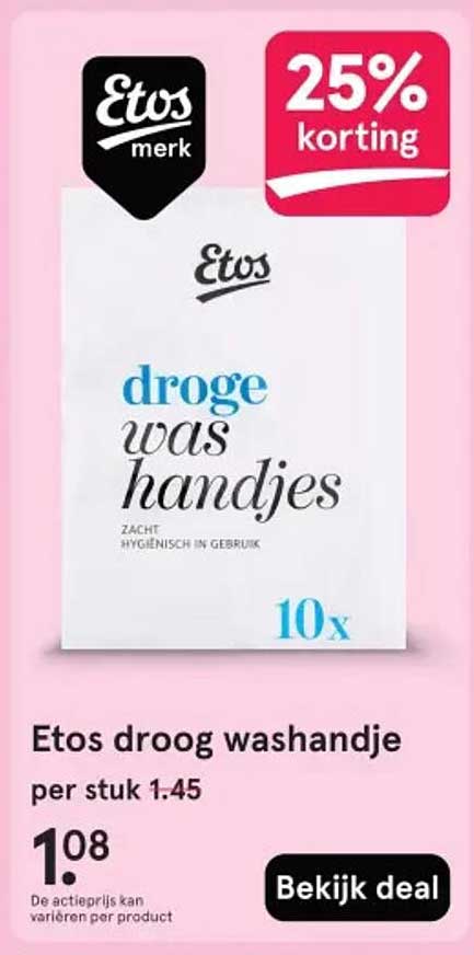 Etos droog washandjes