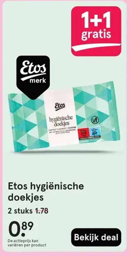 Etos hygiënische doekjes