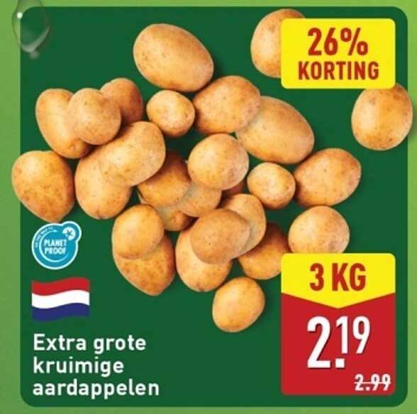 Extra grote kruimige aardappelen