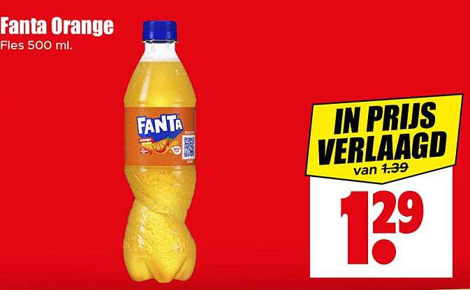 Fanta Orange Fles 500 ml.