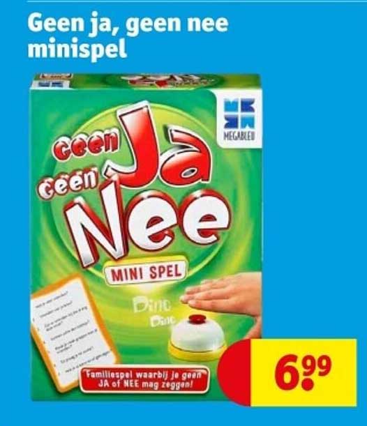 Geen ja, geen nee minispe