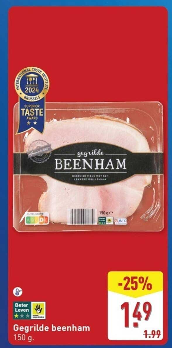Gegrilde beenham
