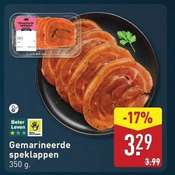 Gemarineerde speklappen