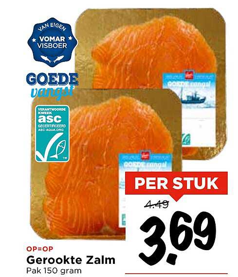Gerookte Zalm Pak 150 gram
