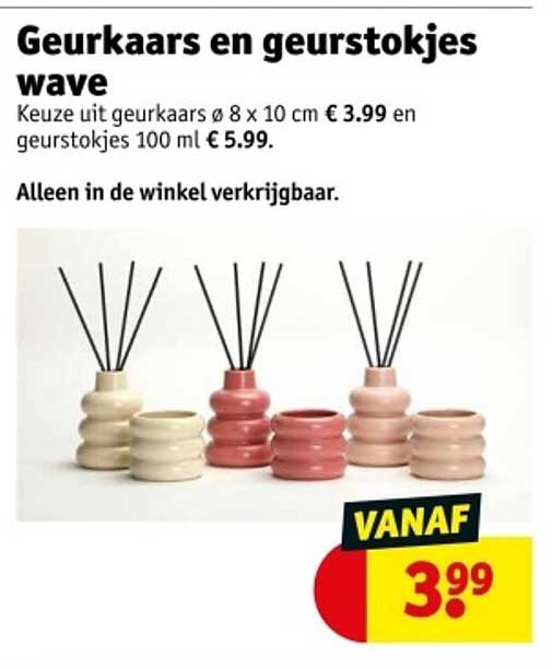 Geurkaars en geurstokjes wave