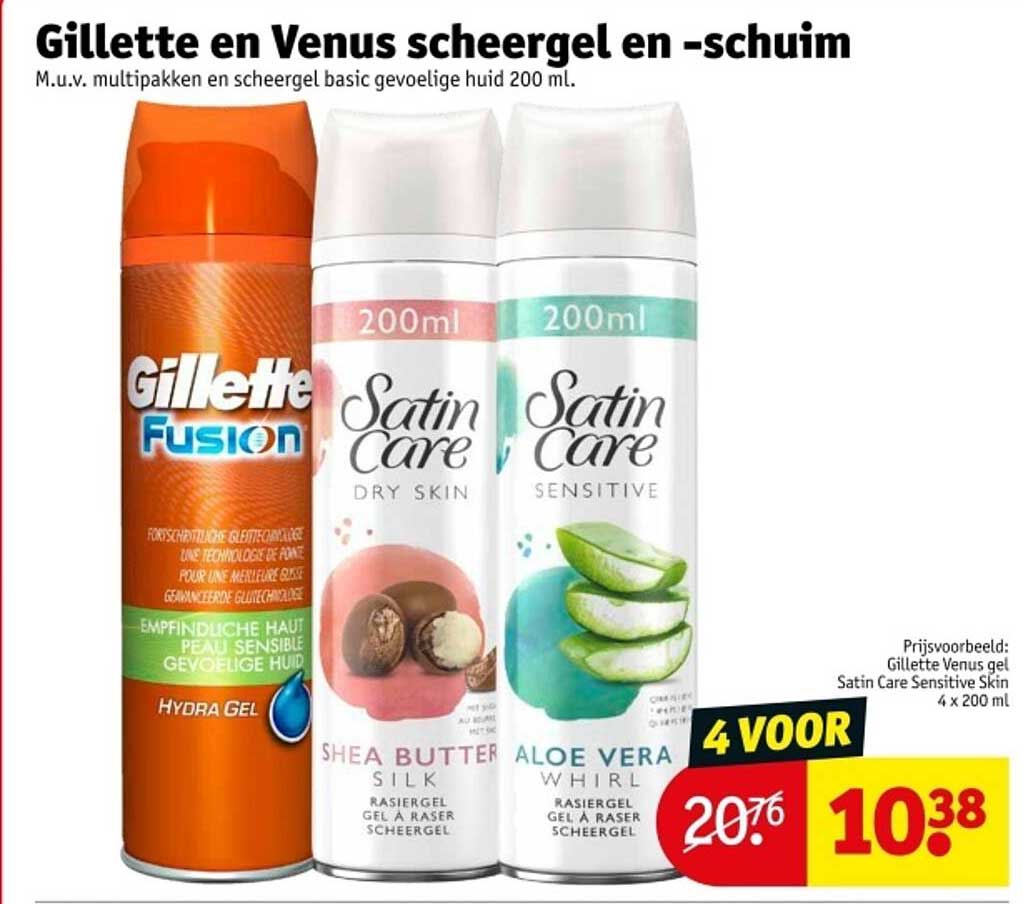 Gillette en Venus scheergel en -schuim 200 ml