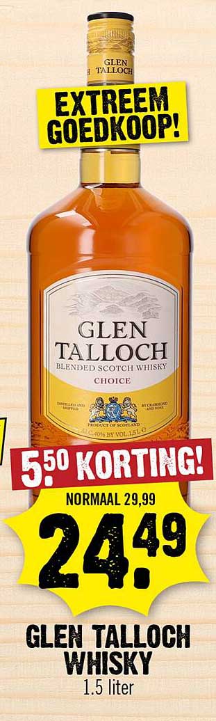 GLEN TALLACH WHISKY 1.5 liter